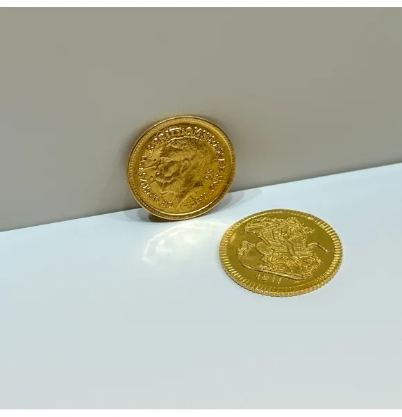 2 grams 21 karat gold coin