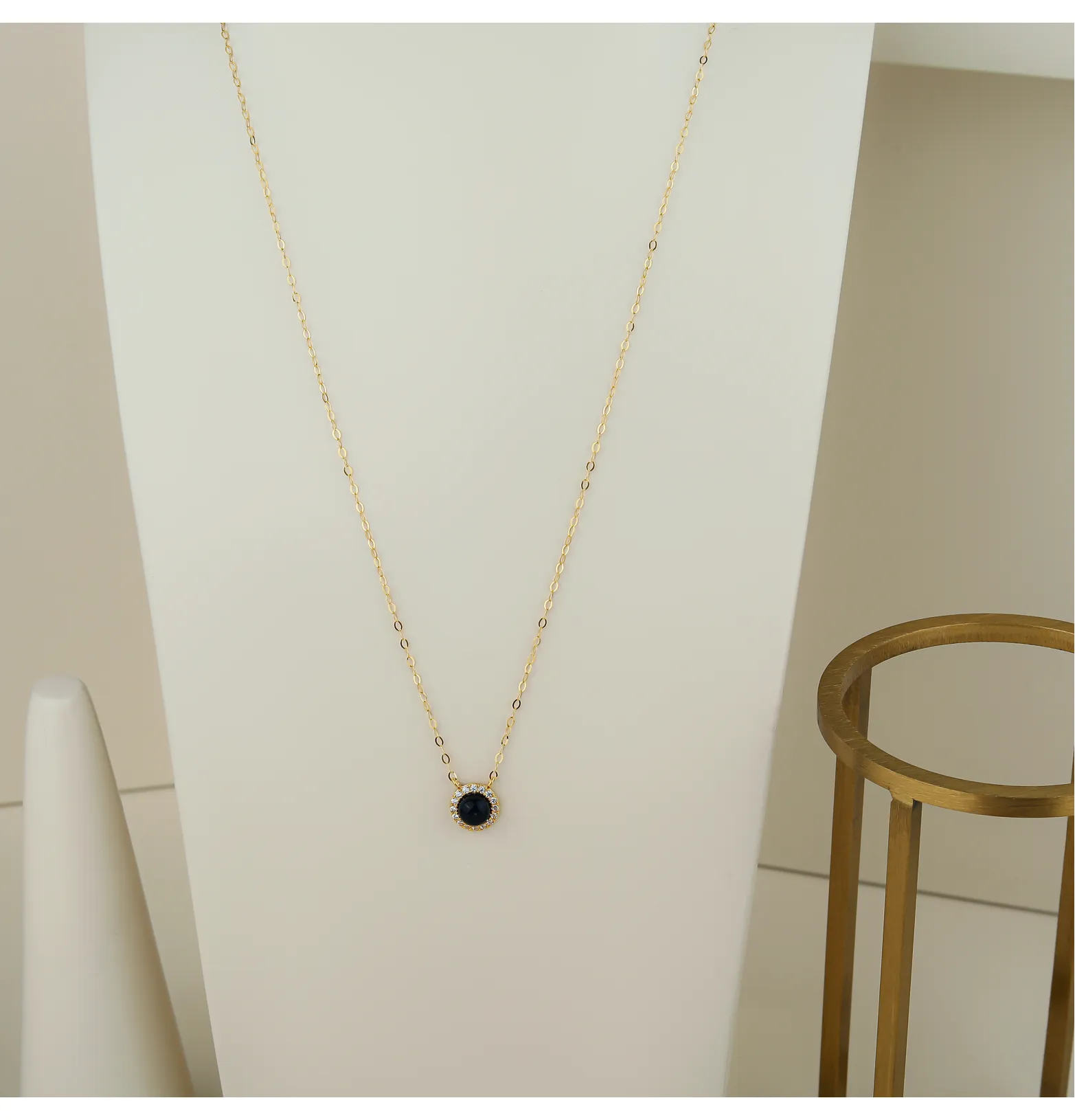 21-karat gold choker, made in Turkey