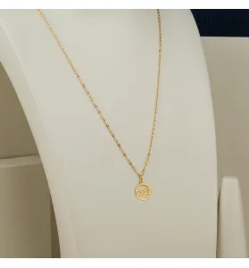 21-karat gold choker, made in Turkey