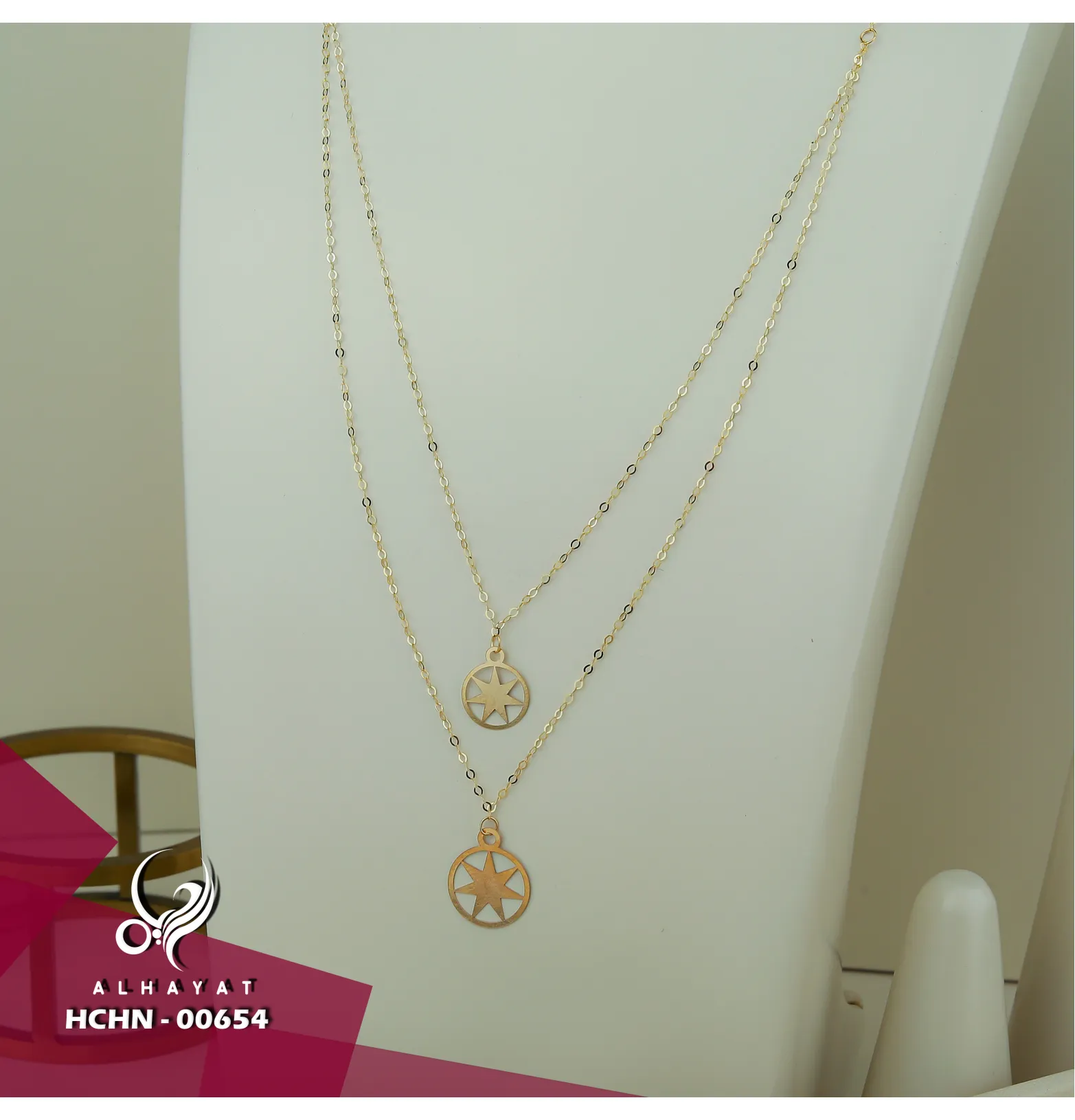 21-karat gold choker, made in Turkey
