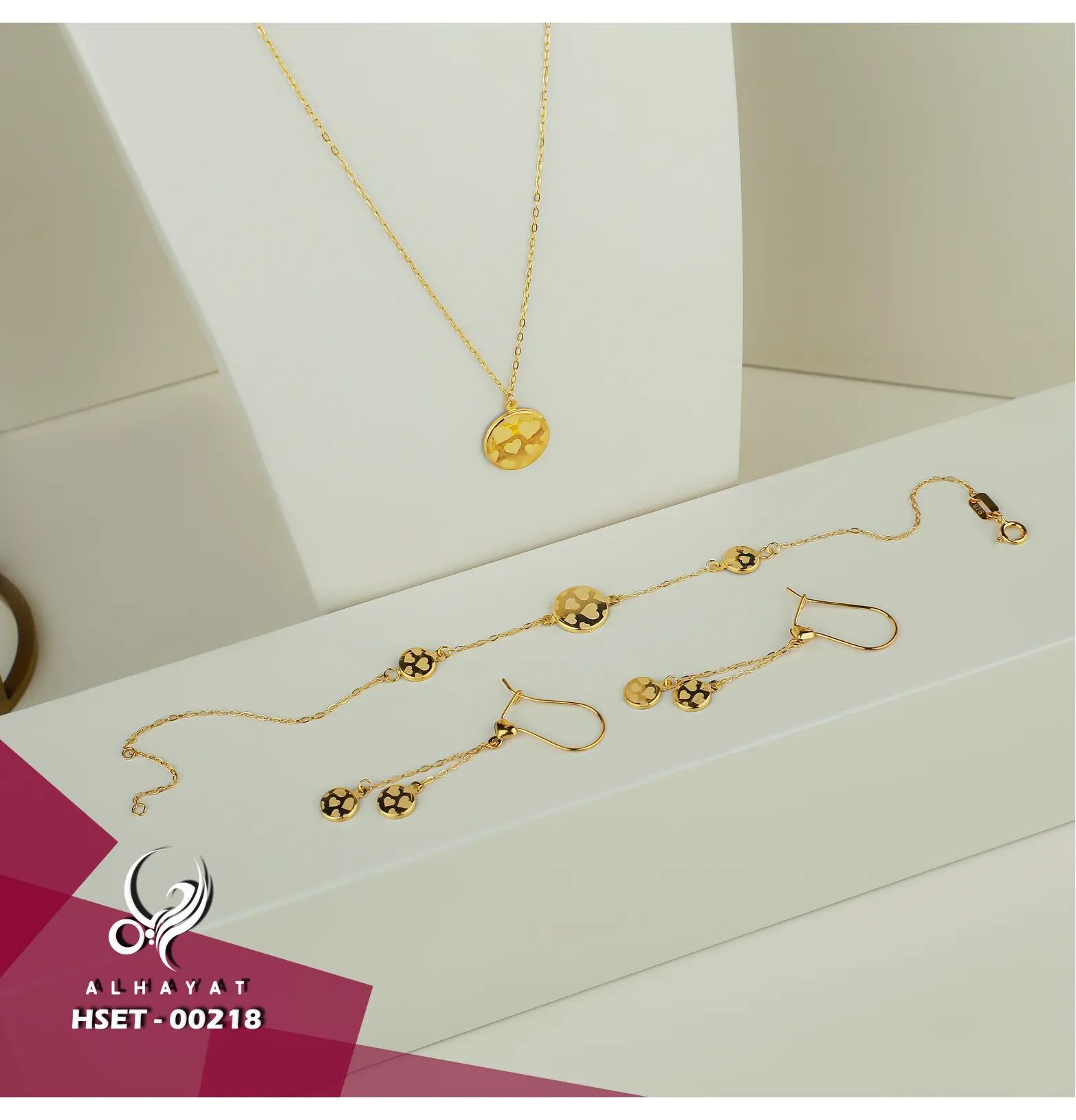 21 karat gold set, Turkish made