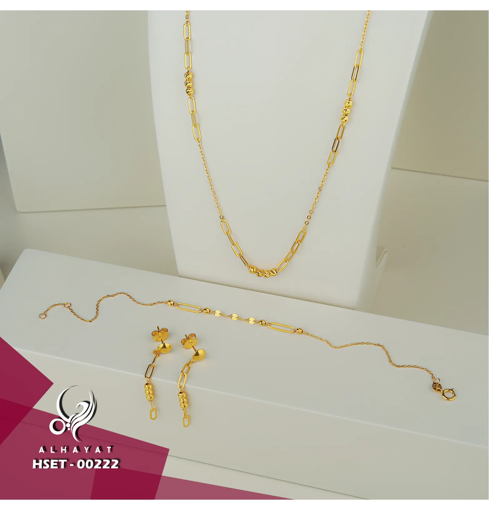21 karat gold set, Turkish made