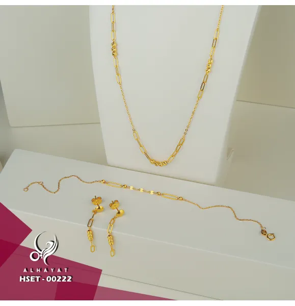 21 karat gold set, Turkish made