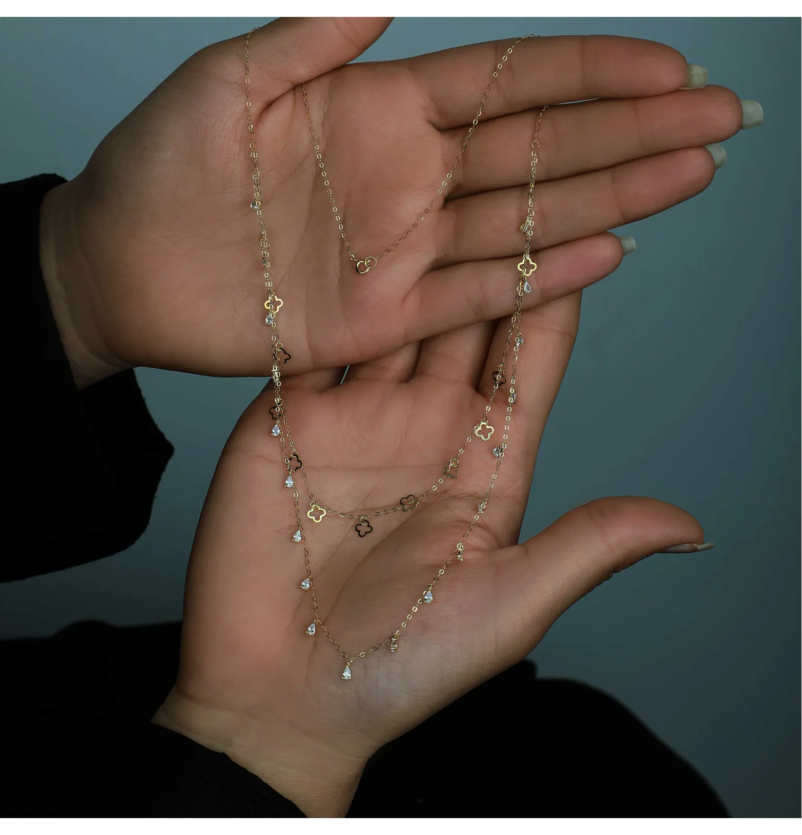 18 karat gold choker, made in Turkey