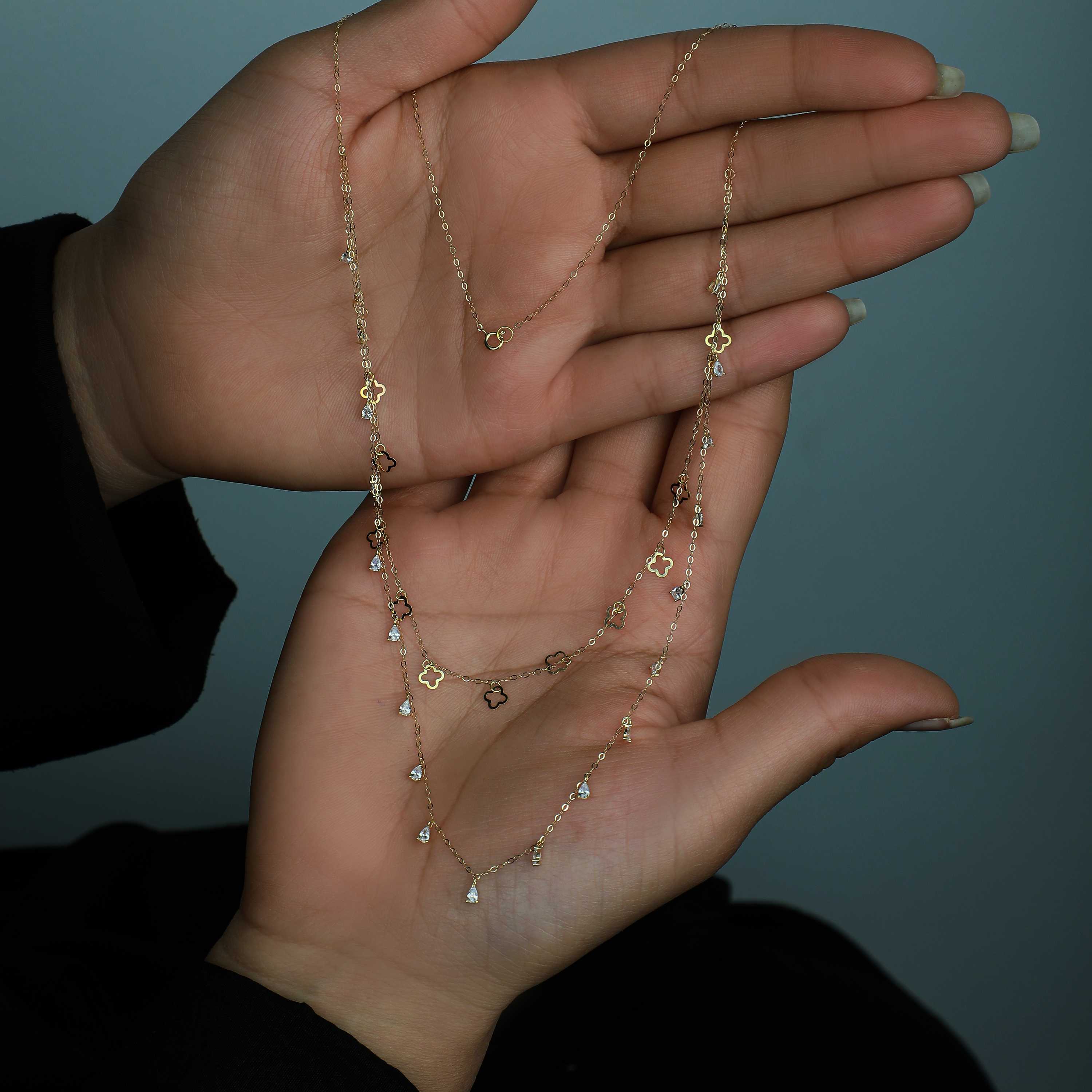 18 karat gold choker, made in Turkey