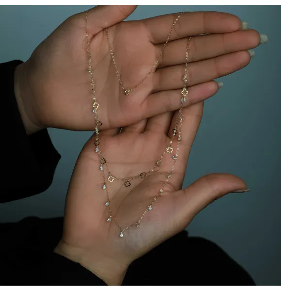 18 karat gold choker, made in Turkey - (H-1056)