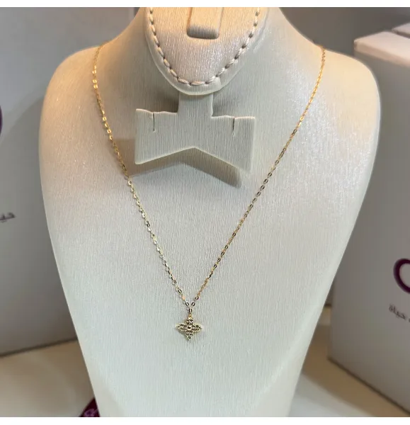18 karat gold choker, made in Turkey - (H-1063)