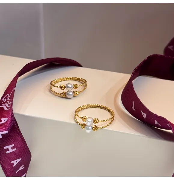 21 karat gold ring, Turkish made - (H-1066)