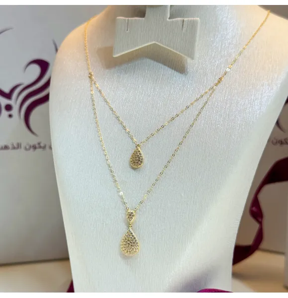 18 karat gold choker, made in Turkey - (H-1076)
