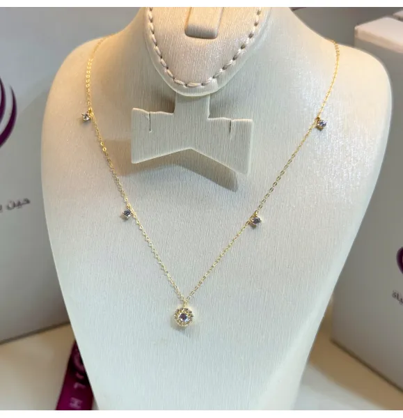 18 karat gold choker, made in Turkey - (H-1077)