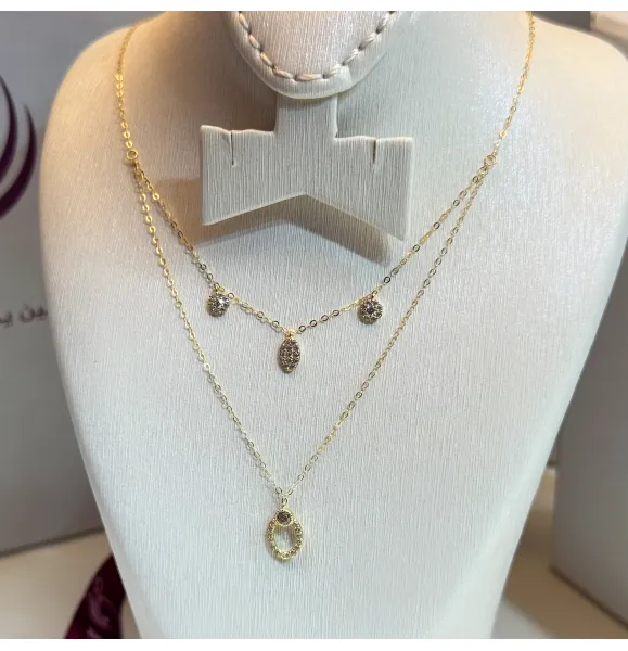 18 karat gold choker, made in Turkey - (H-1079)