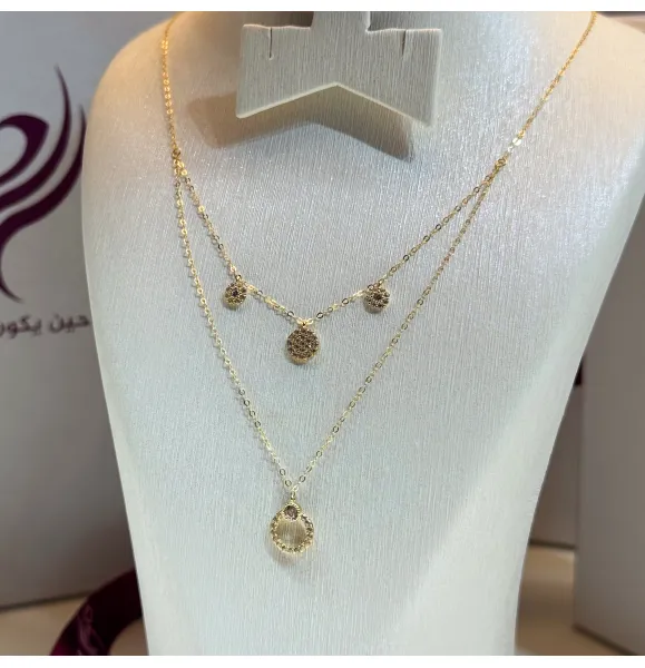 18 karat gold choker, made in Turkey - (H-1081)