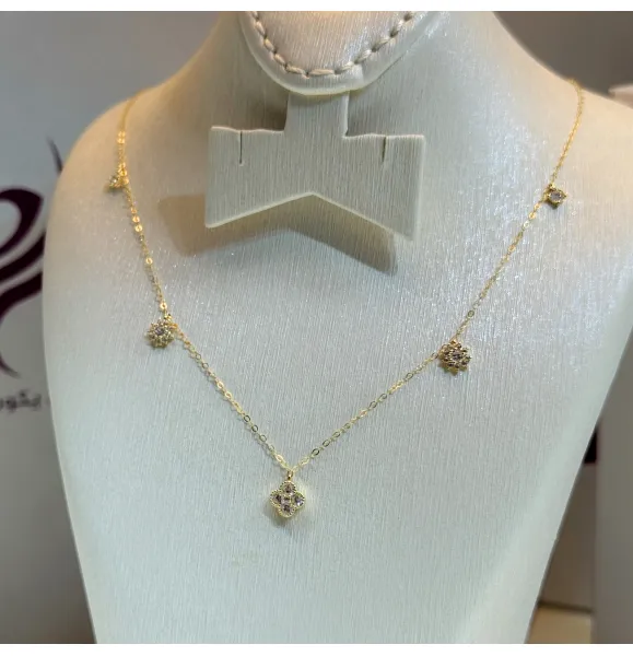 18 karat gold choker, made in Turkey - (H-1084)