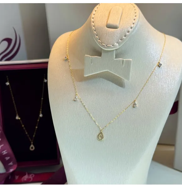 18 karat gold choker, made in Turkey - (H-1085)