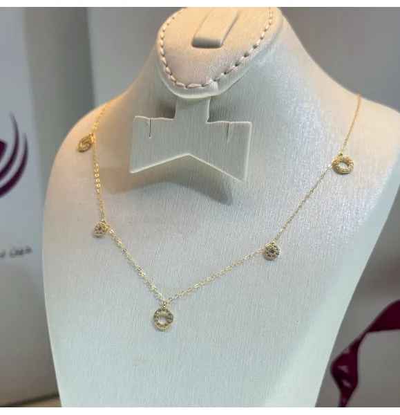 18 karat gold choker, made in Turkey - (H-1086)