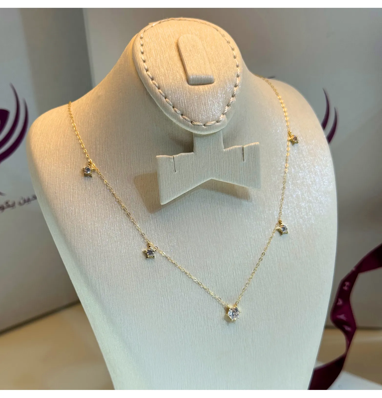 18 karat gold choker, made in Turkey