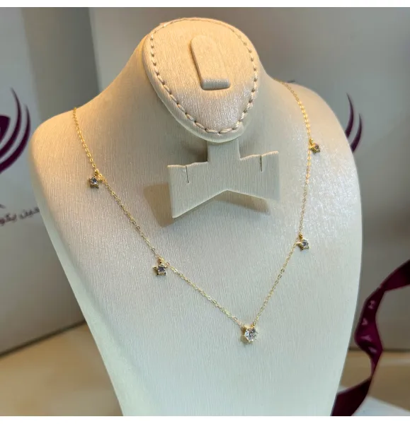 18 karat gold choker, made in Turkey - (H-1087)