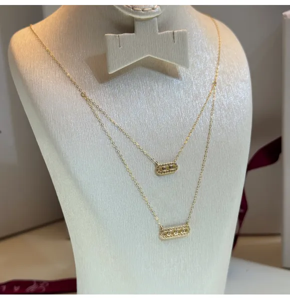 18 karat gold choker, made in Turkey - (H-1088)