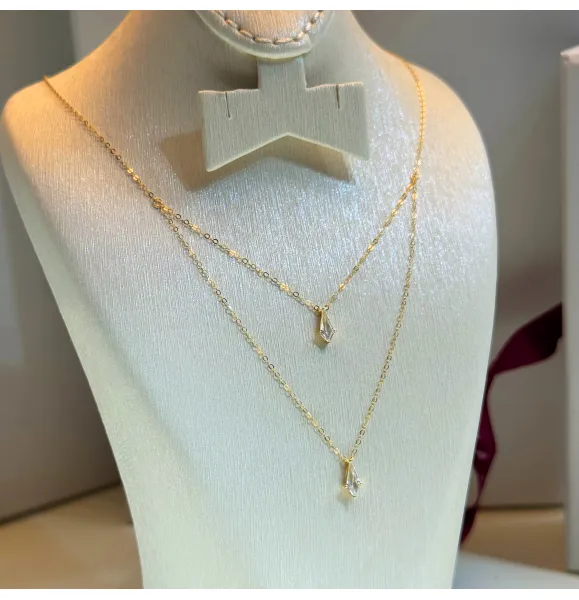 18 karat gold choker, made in Turkey - (H-1089)