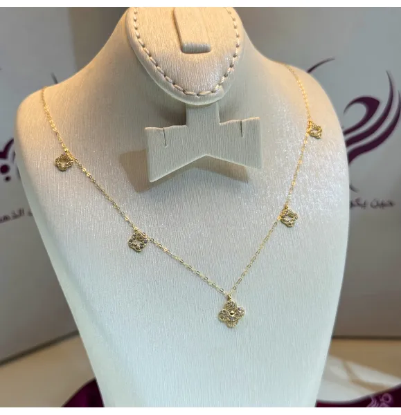 18 karat gold choker, made in Turkey - (H-1092)