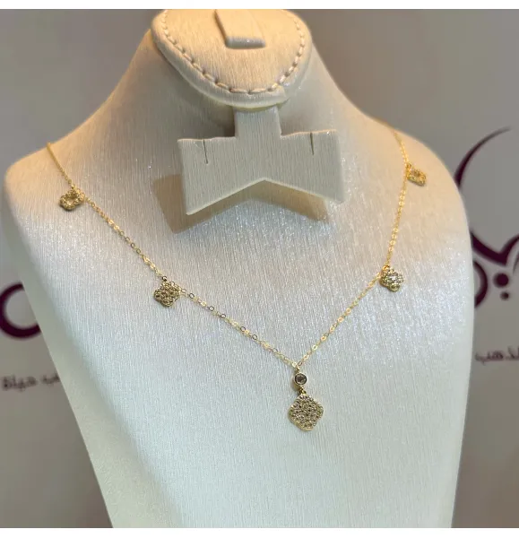 18 karat gold choker, made in Turkey - (H-1095)