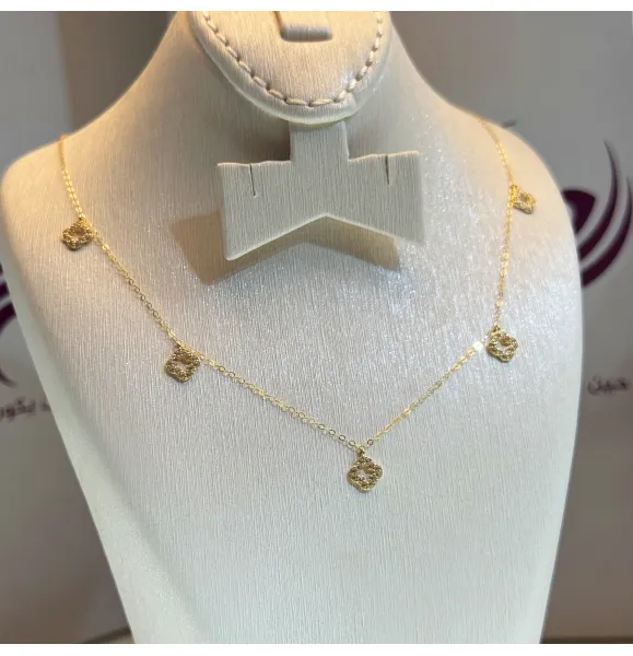 18 karat gold choker, made in Turkey