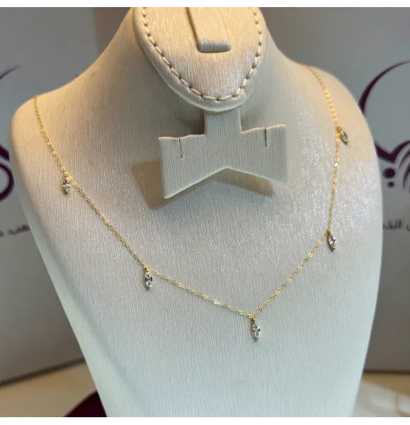 18 karat gold choker, made in Turkey