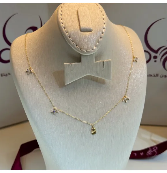 18 karat gold choker, made in Turkey