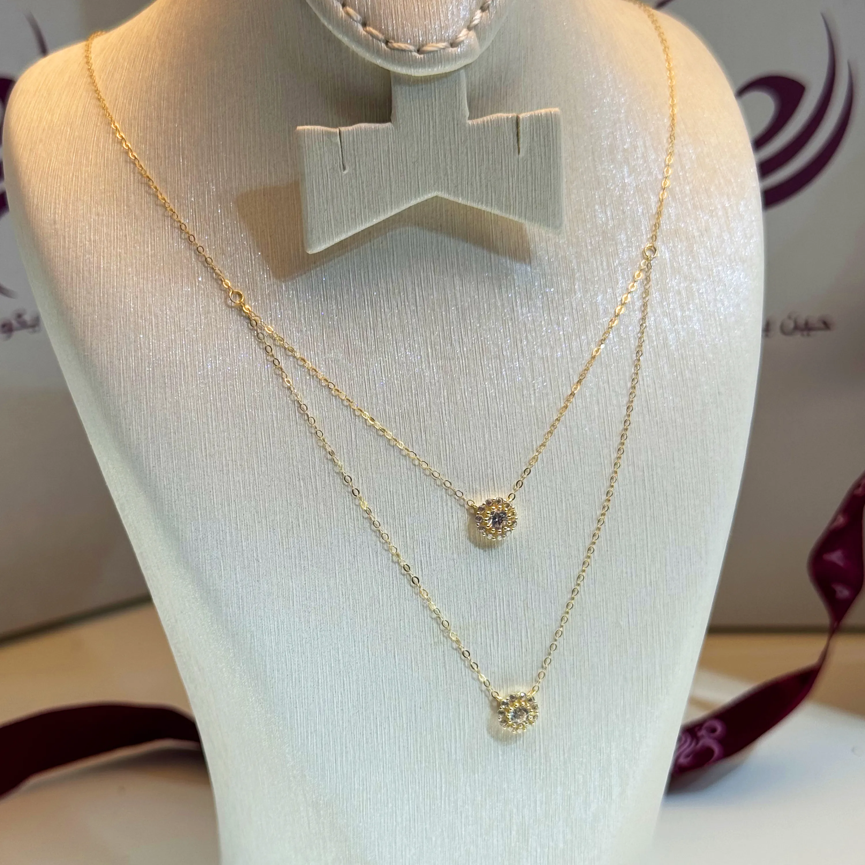 18 karat gold choker, made in Turkey