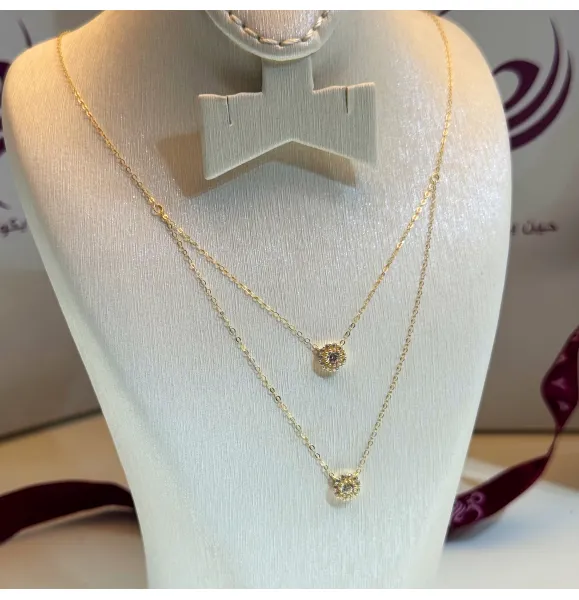 18 karat gold choker, made in Turkey