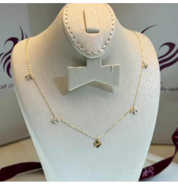 18 karat gold choker, made in Turkey - (H-1100)