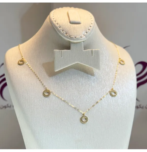 18 karat gold choker, made in Turkey - (H-1101)