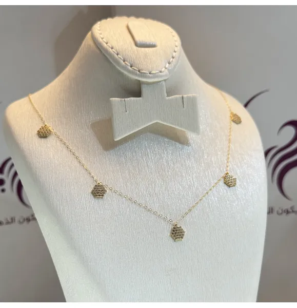 18 karat gold choker, made in Turkey - (H-1102)