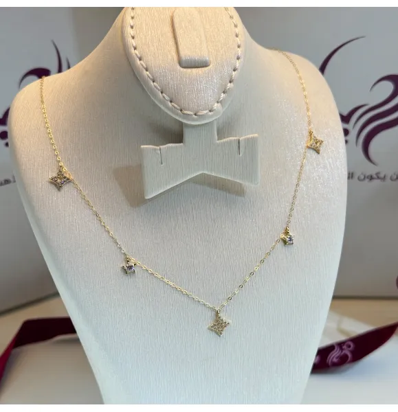 18 karat gold choker, made in Turkey - (H-1104)