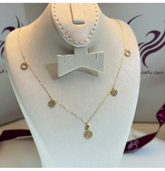 18 karat gold choker, made in Turkey - (H-1105)