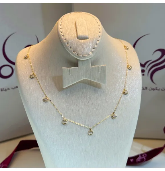 18 karat gold choker, made in Turkey - (H-1106)