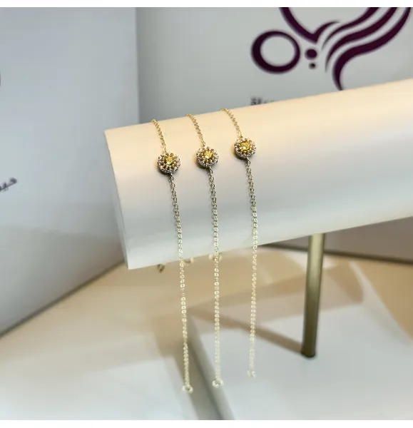 18 karat gold bracelet, made in Turkey - (H-1108)