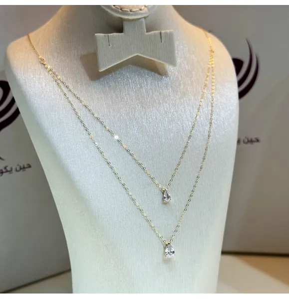 18 karat gold choker, made in Turkey - (H-1110)