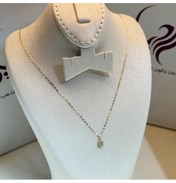 18 karat gold choker, made in Turkey - (H-1115)