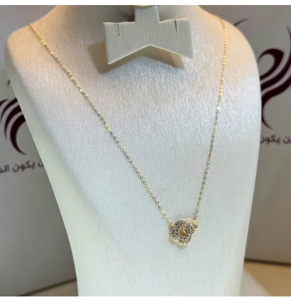 18 karat gold choker, made in Turkey - (H-1117)