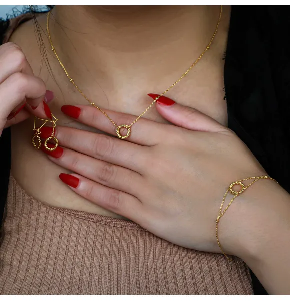 21 karat gold set, Turkish made