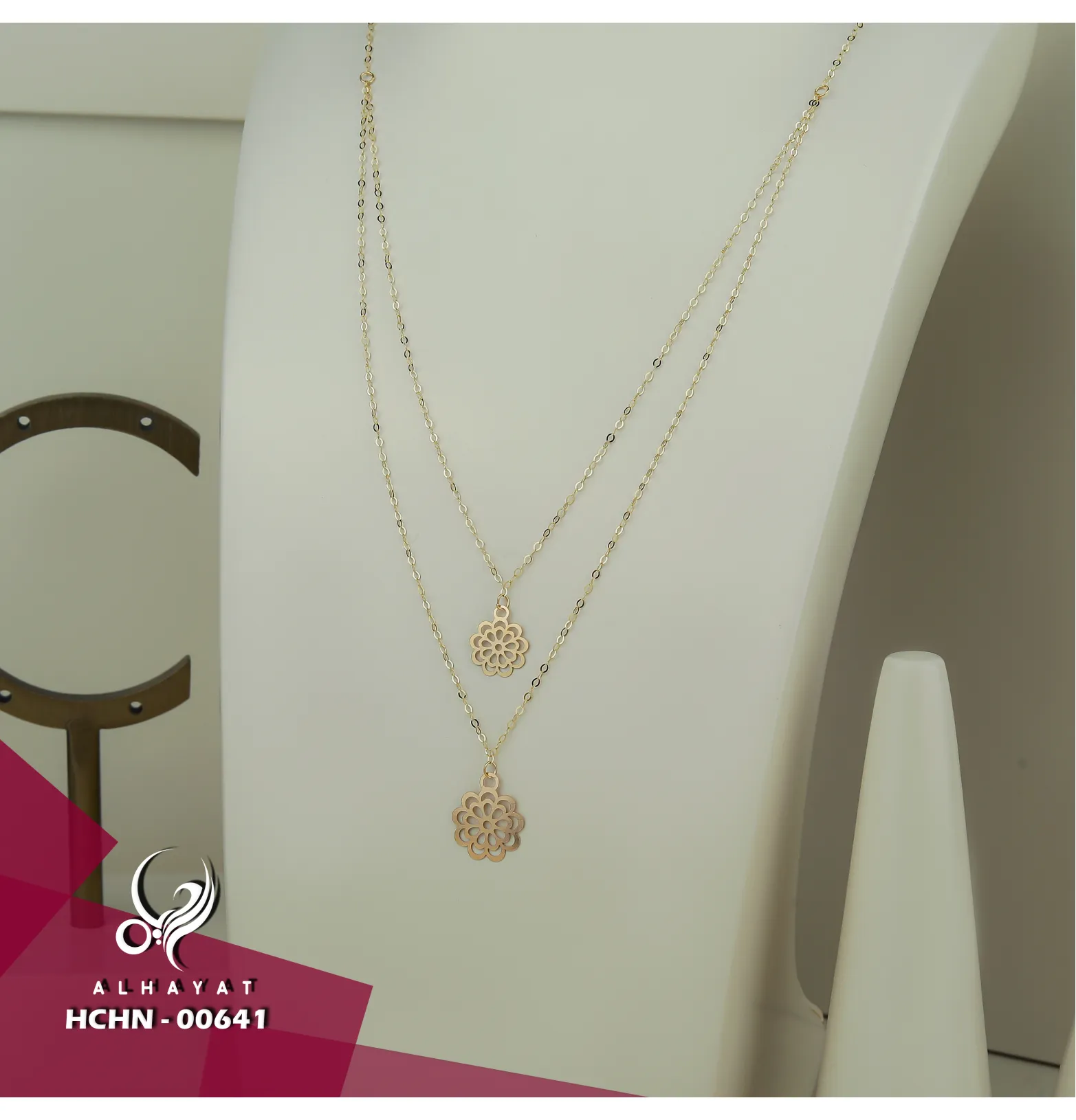 18 karat gold choker, made in Turkey