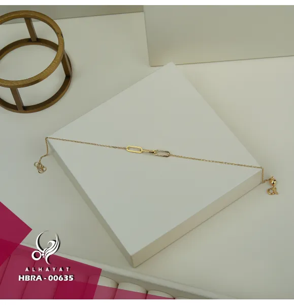 18 karat gold bracelet, made in Turkey - (H-1132)