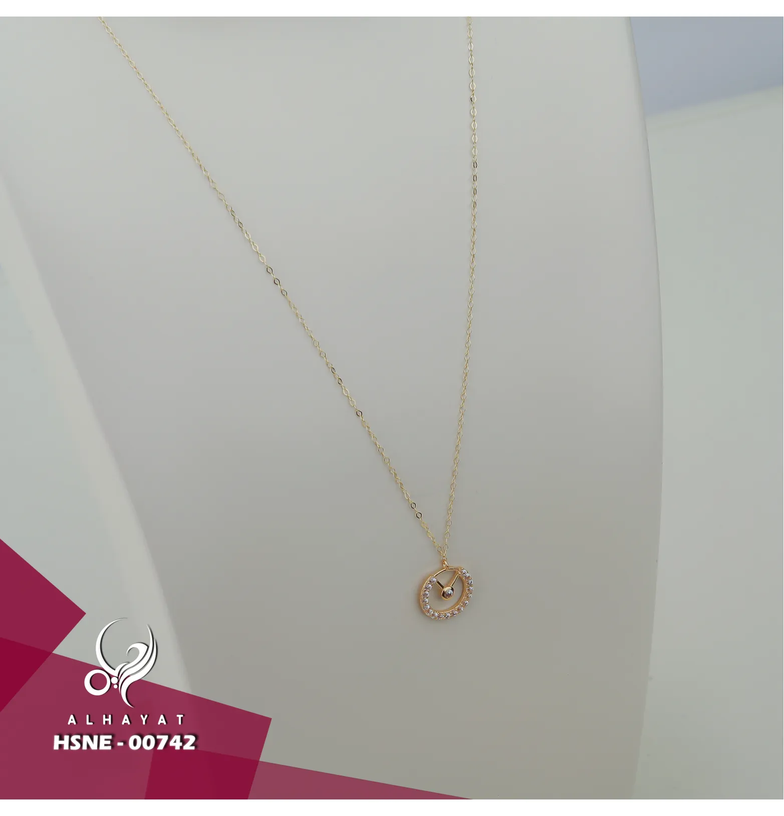 18 karat gold choker, made in Turkey