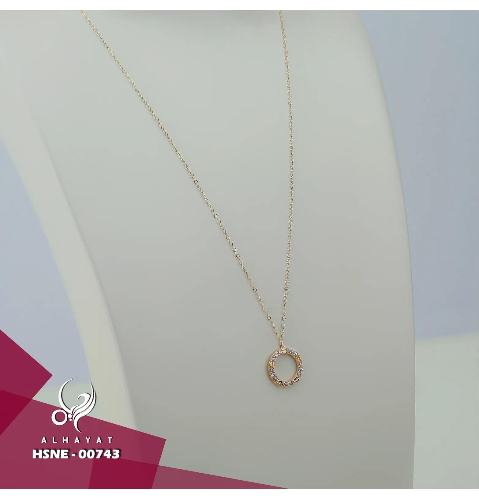 18 karat gold choker, made in Turkey