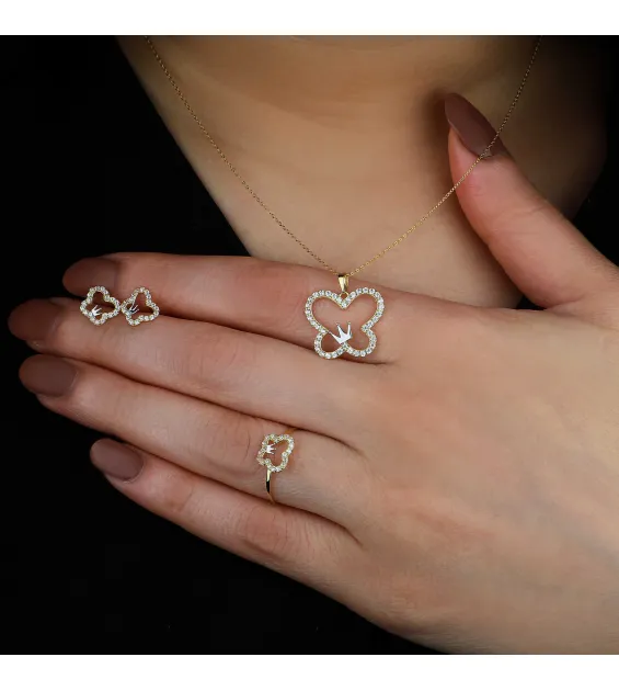 18 karat gold set, Turkish made