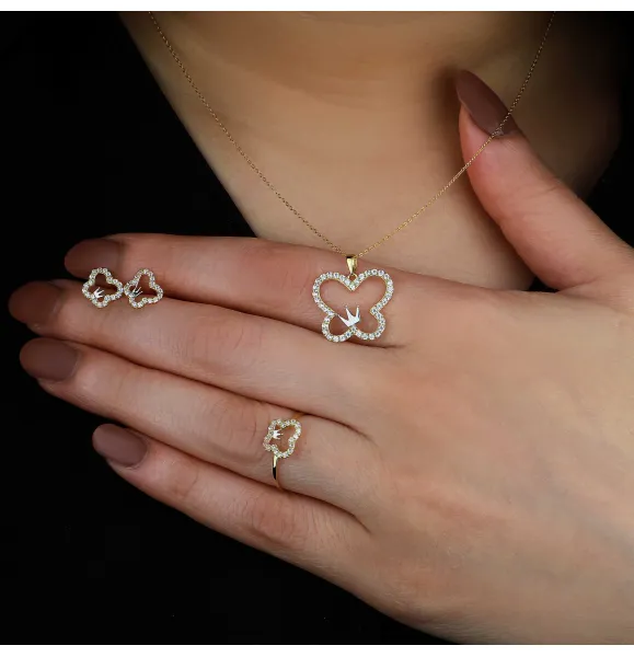 18 karat gold set, Turkish made