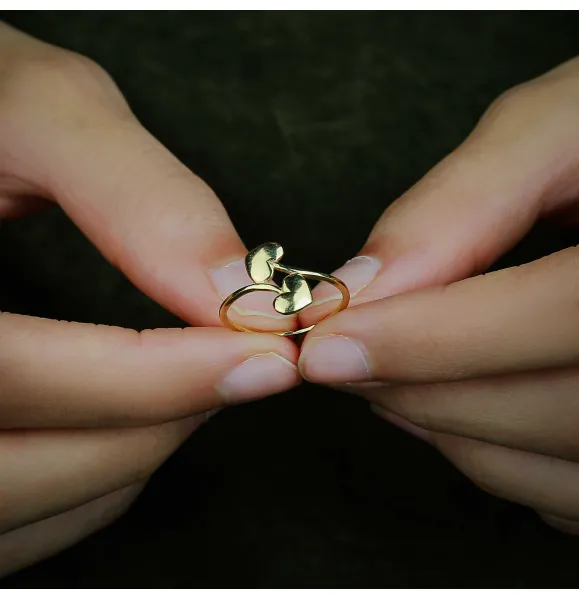 18 karat gold ring, Turkish made - (H-1200)