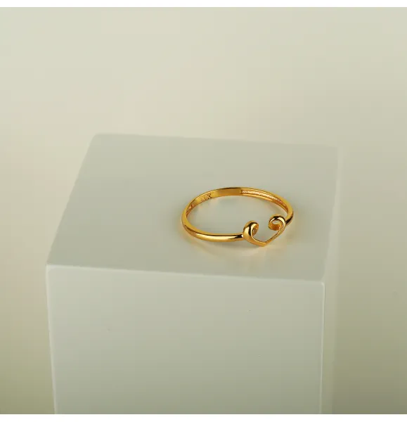 21-karat gold ring, Turkish made - (H-1202) 21-karat gold ring, Turkish made - (H-1202)