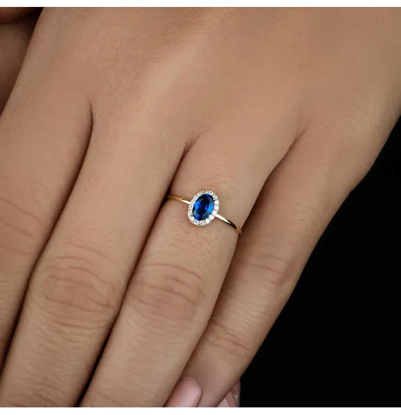 18 karat gold ring, Turkish made - (H-1210)